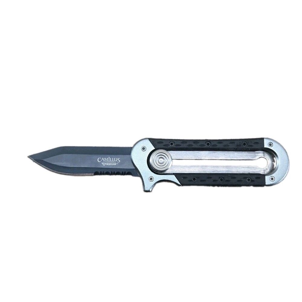 CAMILLUS SLYDR Blade AUS-8 Japanese Steel Knife One Handed Manual Thumb Slide